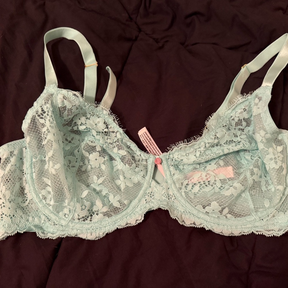Victoria's Secret Lace Bra in Soft Blue